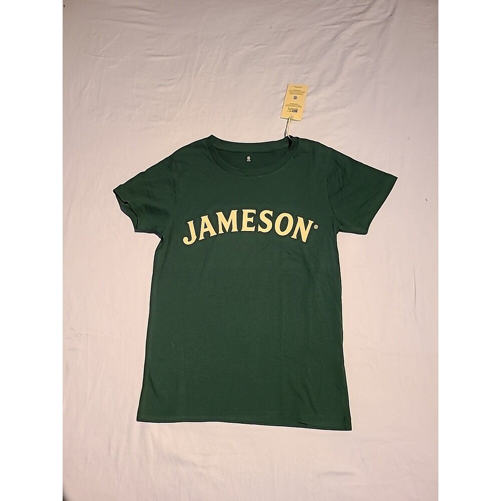 Jameson Green T Shirt Mens Size S Irish Whiskey Gildan NWT